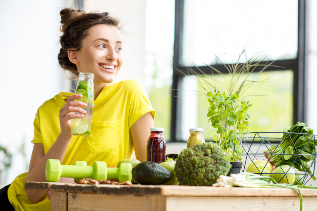 Gemüse für Detox Lebensmittel reinigen den Körper