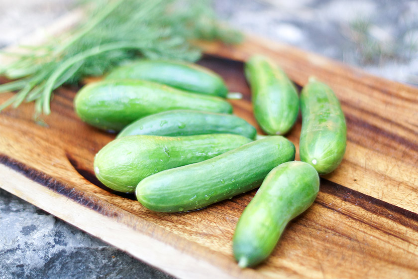 Mini-Gurke, Hautpflege durch gesunde Ernährung