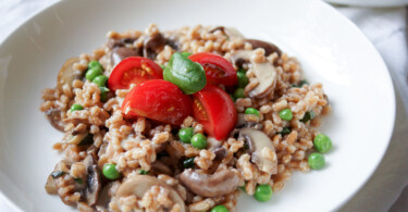 Dinkel Risotto mit Champignons Rezept