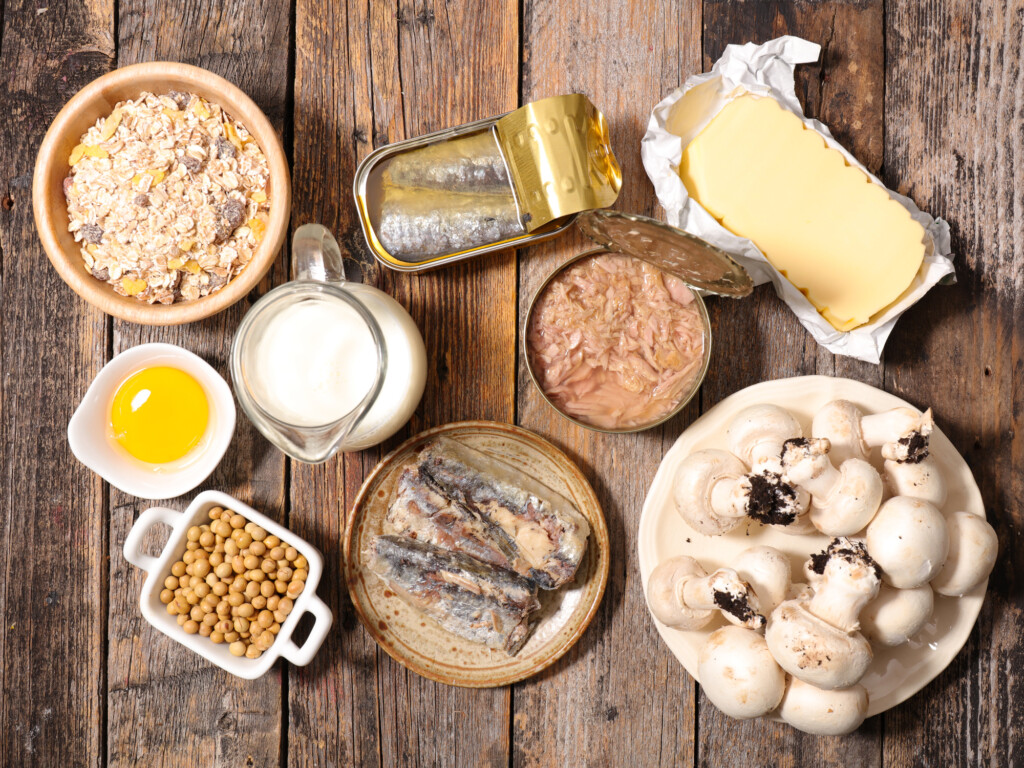 Vitamin D: Eier, Hering