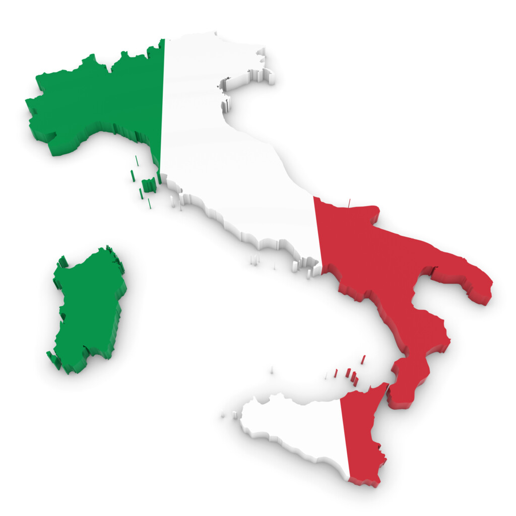 Italien Flagge Stiefel