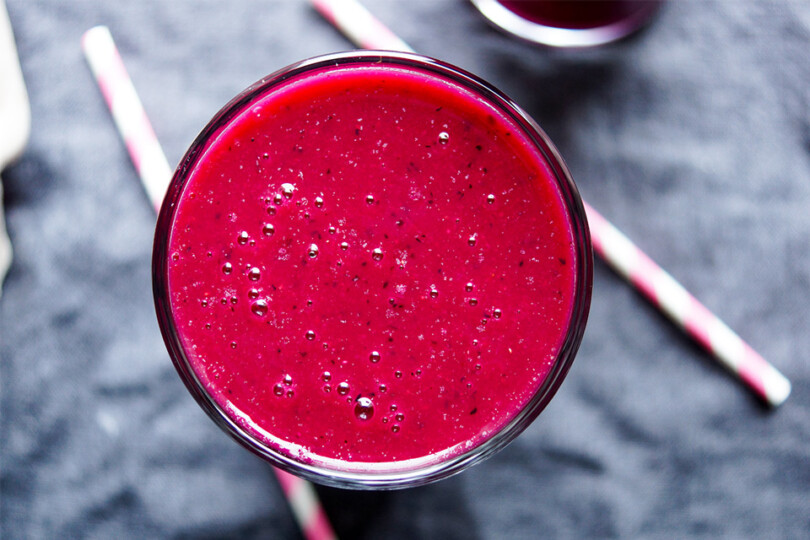 Fitnessshakes selber machen, Beeren-Rote Bete-Smoothie