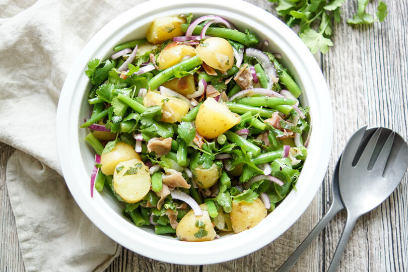 Bohnensalat mit Kartoffeln, Proteinlieferanten die nicht teuer sind