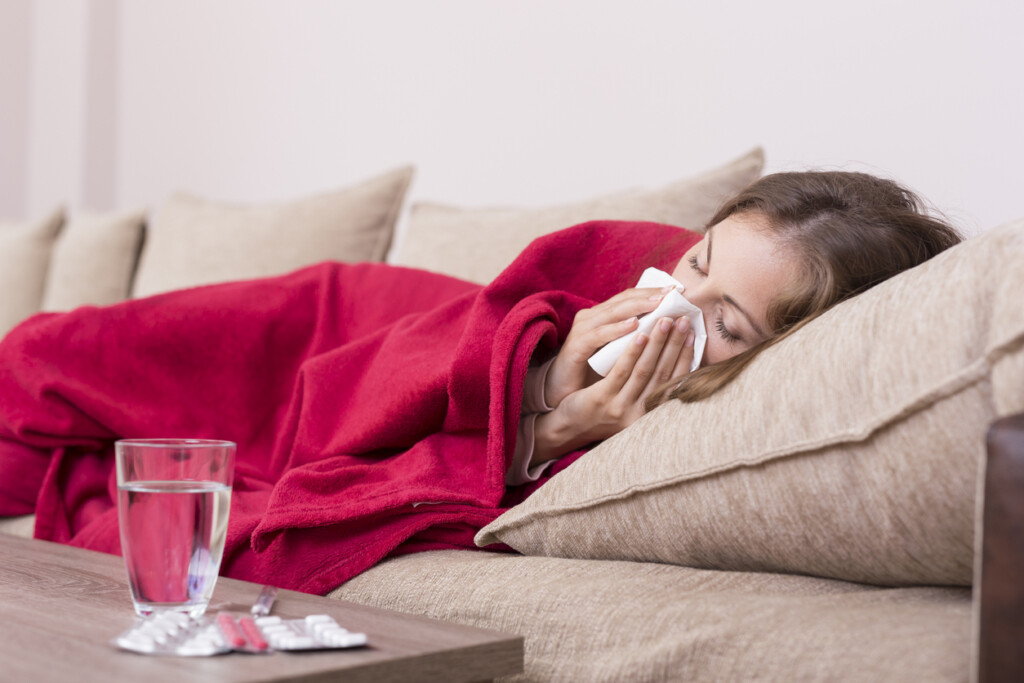 Grippe Schnupfen krank