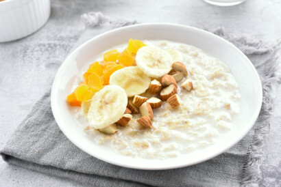 Aprikosen Porridge - ein sehr gesundes Frühstück