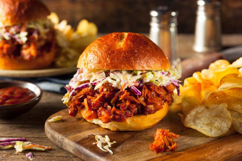 Jackfruit vegetarisches Pulled Pork Fleischersatz