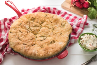 Brotzeit zum Oktoberfest Brot aus der Pfanne Rezept-2018-1