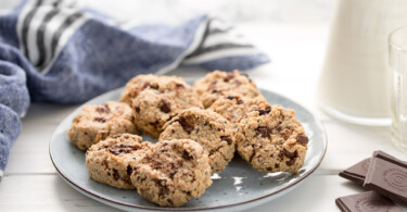 Erdnussbutter-Cookies mit Schokolade (vegan + glutenfrei)