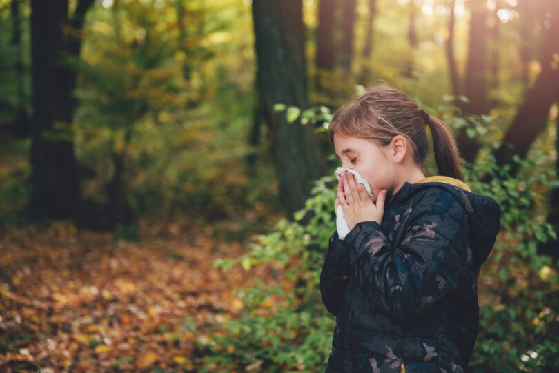 Heuschnupfen bei Kindern - Kind mit Heuschnupfen